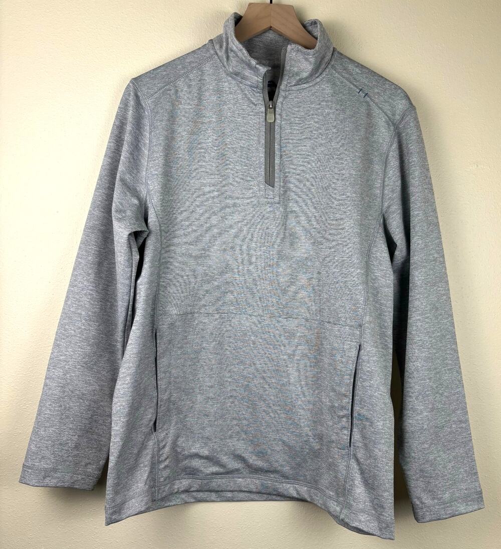 Tommy Bahama Men's Quarter Zip Sweatshirt Size Small in Heather Grey